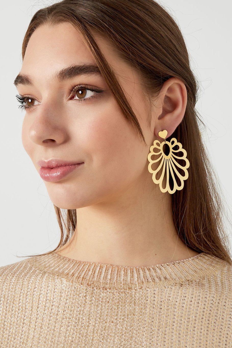 Earrings festive pattern - Silver Color color Picture2