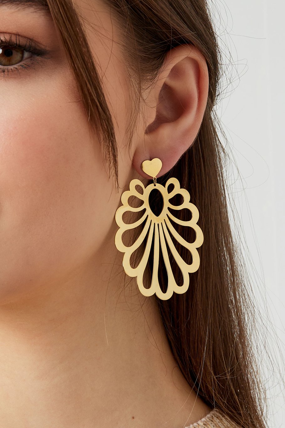 Earrings festive pattern - Silver Color color Picture3