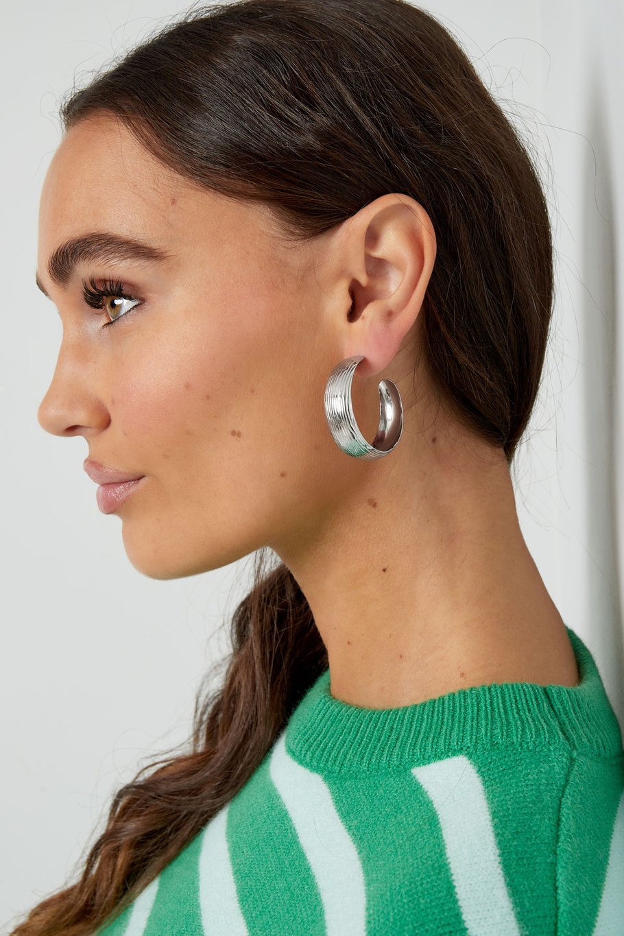 Boucles d'oreilles avec imprimé - doré Image4