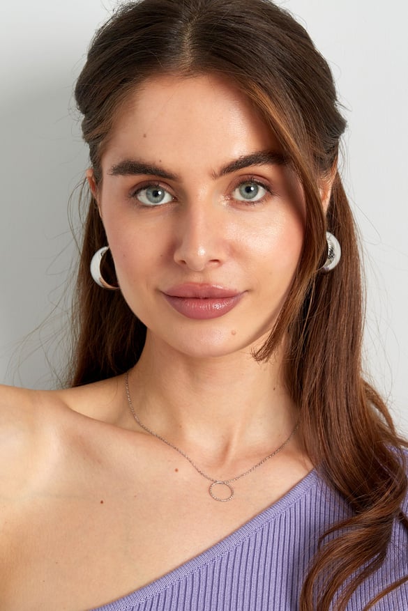 boucles d'oreilles brossées - couleur or 2