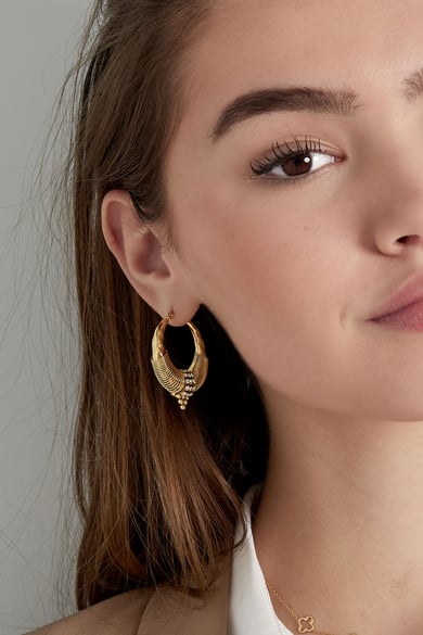 Earrings bohemian vibe - Gold color h5 Picture6