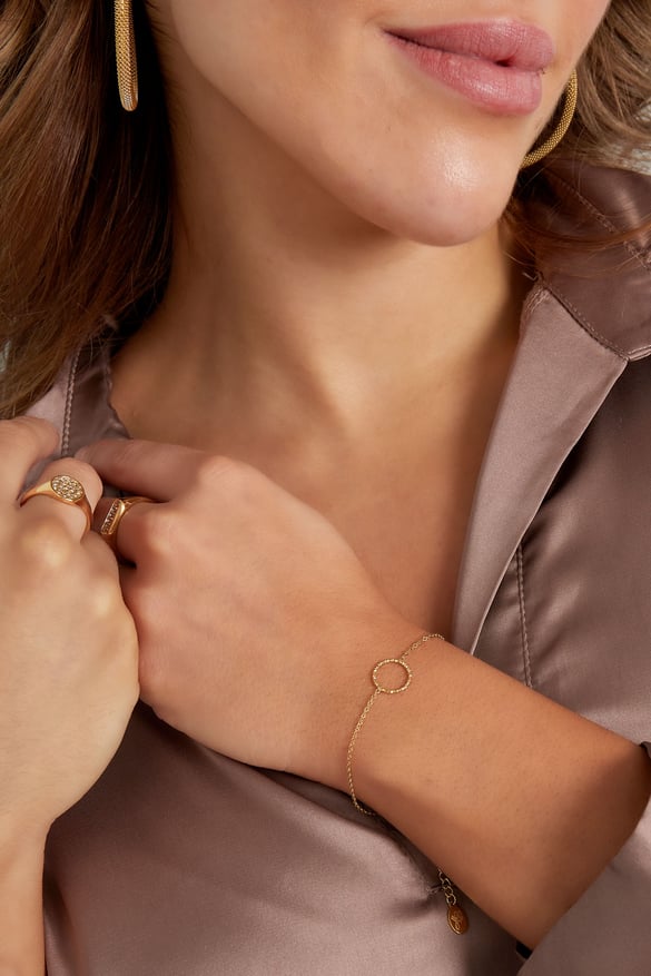 armband glinsterend rondje