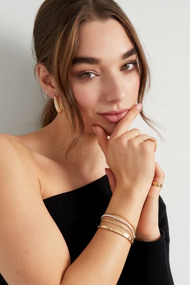pulsera doble capa de piedras h5 Imagen3