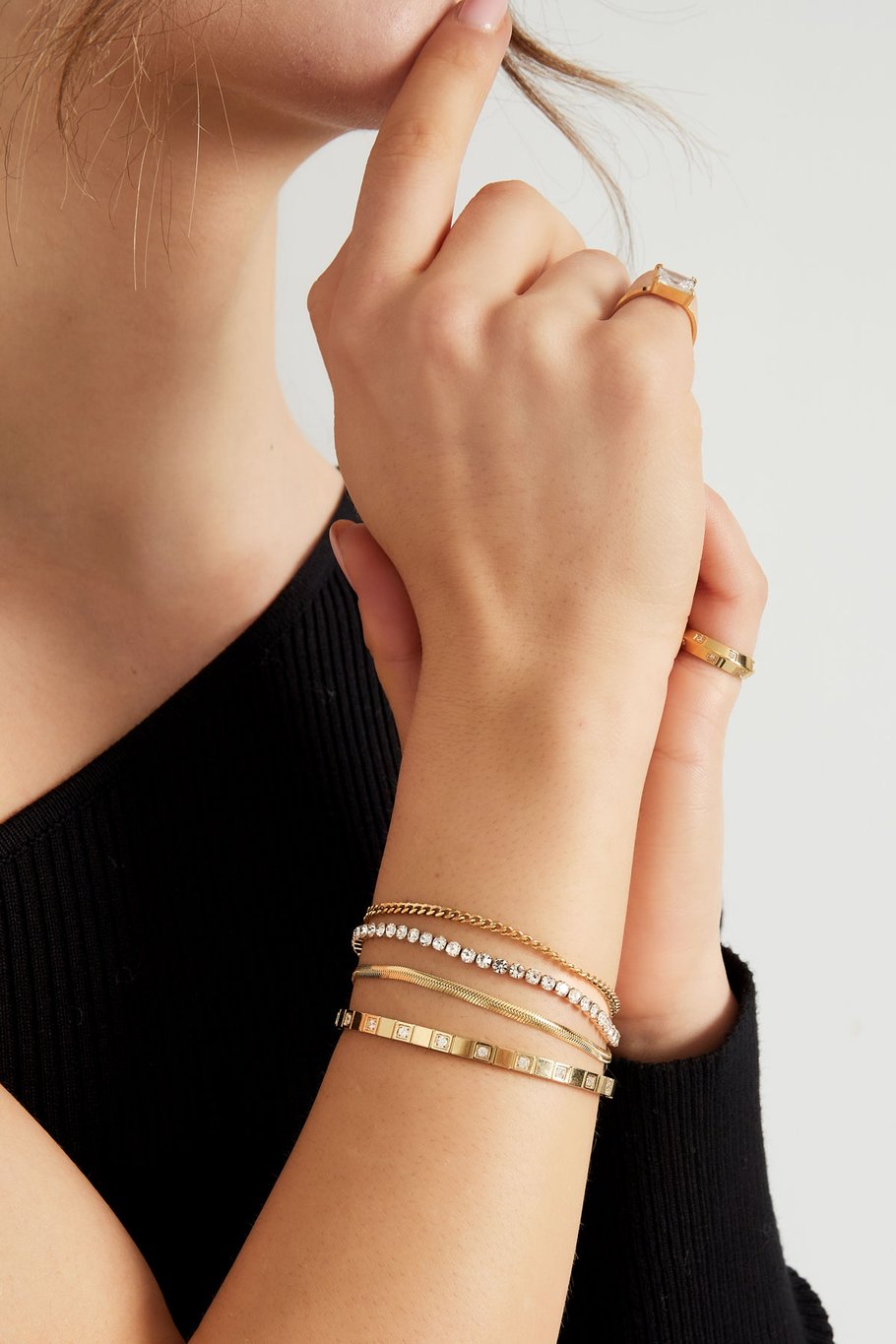 pulsera doble capa de piedras Imagen2