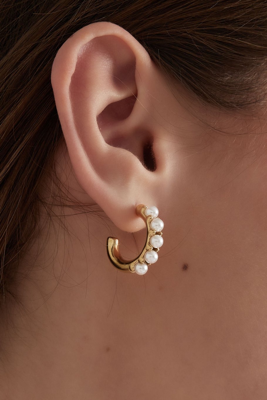Earrings pearl pureness - Silver Color color Picture3