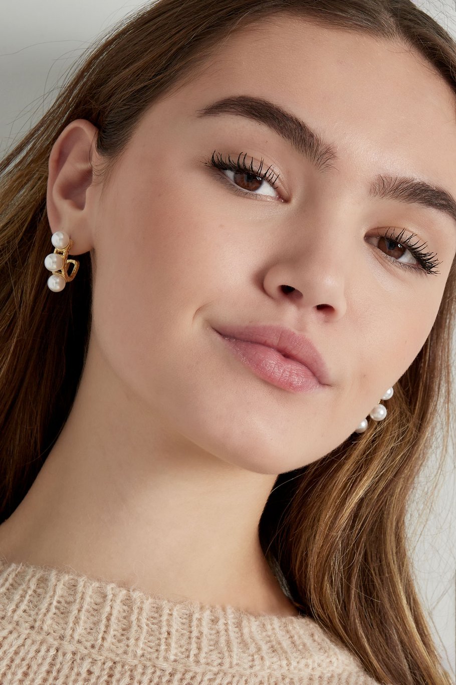 earrings triple statement pearl Picture2