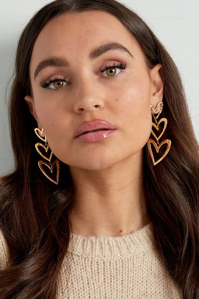 triple heart earring structure h5 Picture2