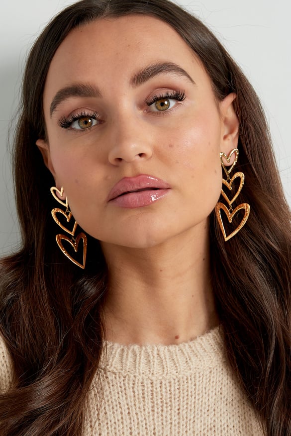 triple heart earring structure 2