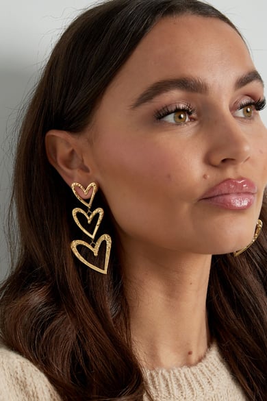 triple heart earring structure h5 Picture4