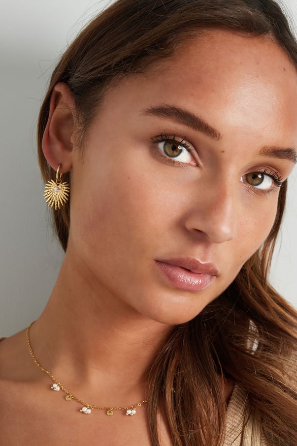 earrings palm pearl