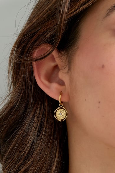 Earrings sunny with pearl - Silver Color color h5 Picture3