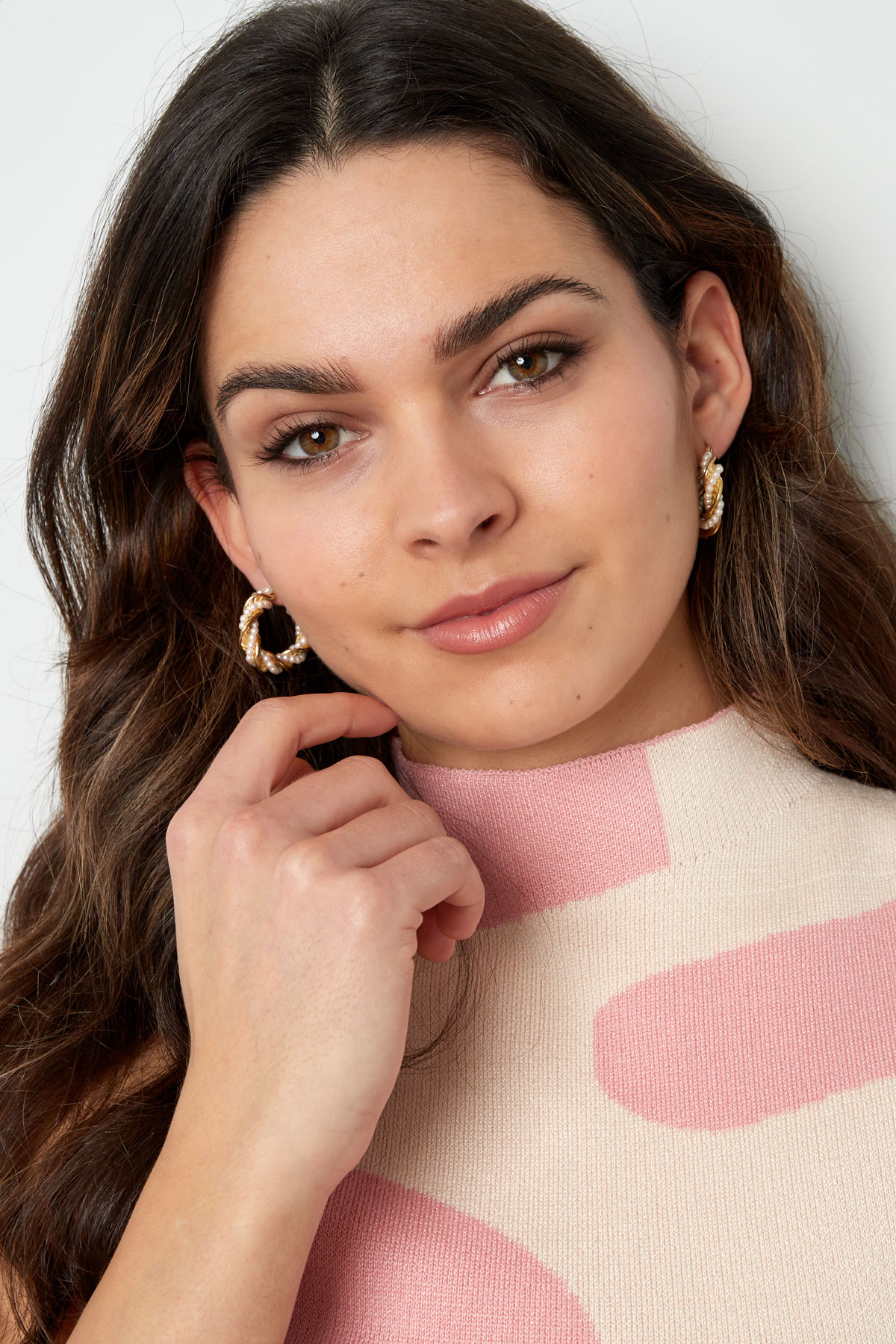 twisted earring pearl party