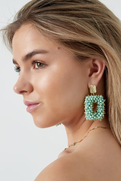 Statement-Ohrringe „Glitter Nights“ – Weißgold  h5 Bild5
