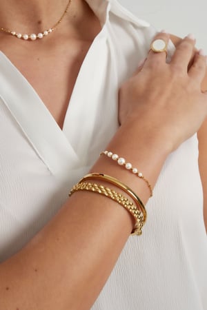 Pearl party bracelet - Gold color h5 Picture4