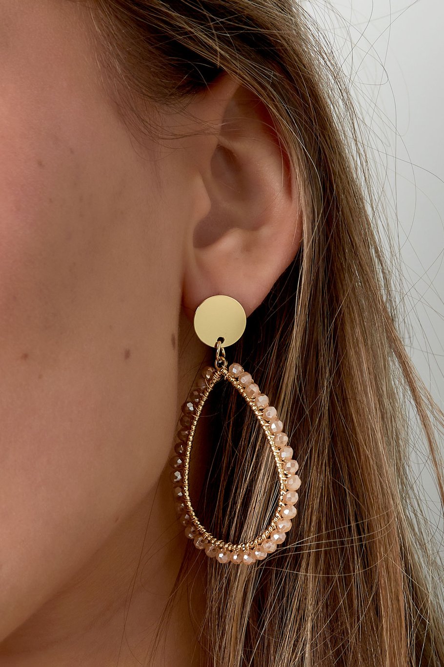 Pendientes ovalados pastel - fucsia Imagen7