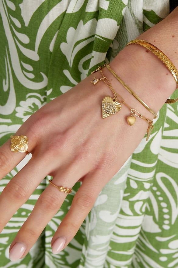 Charm bracelet colorful day - Silver Color color