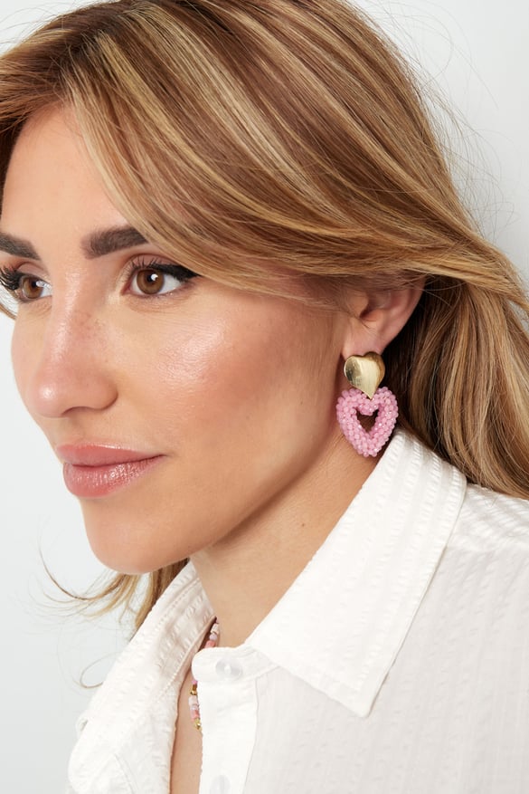 earrings sweethearts - pink  2