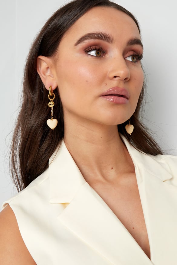 earrings love on the lips - pink 