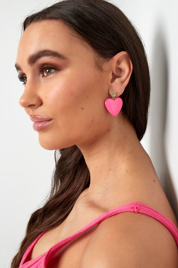 Orecchini Love On Tour - Fucsia