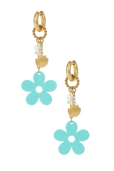 earrings floral mood - beige h5 