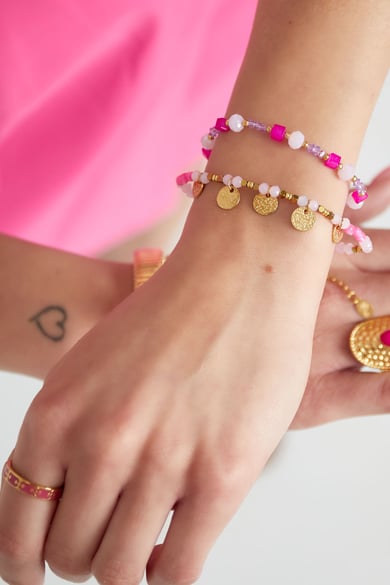 Pulsera amor retorcido - Color dorado verde h5 Imagen2