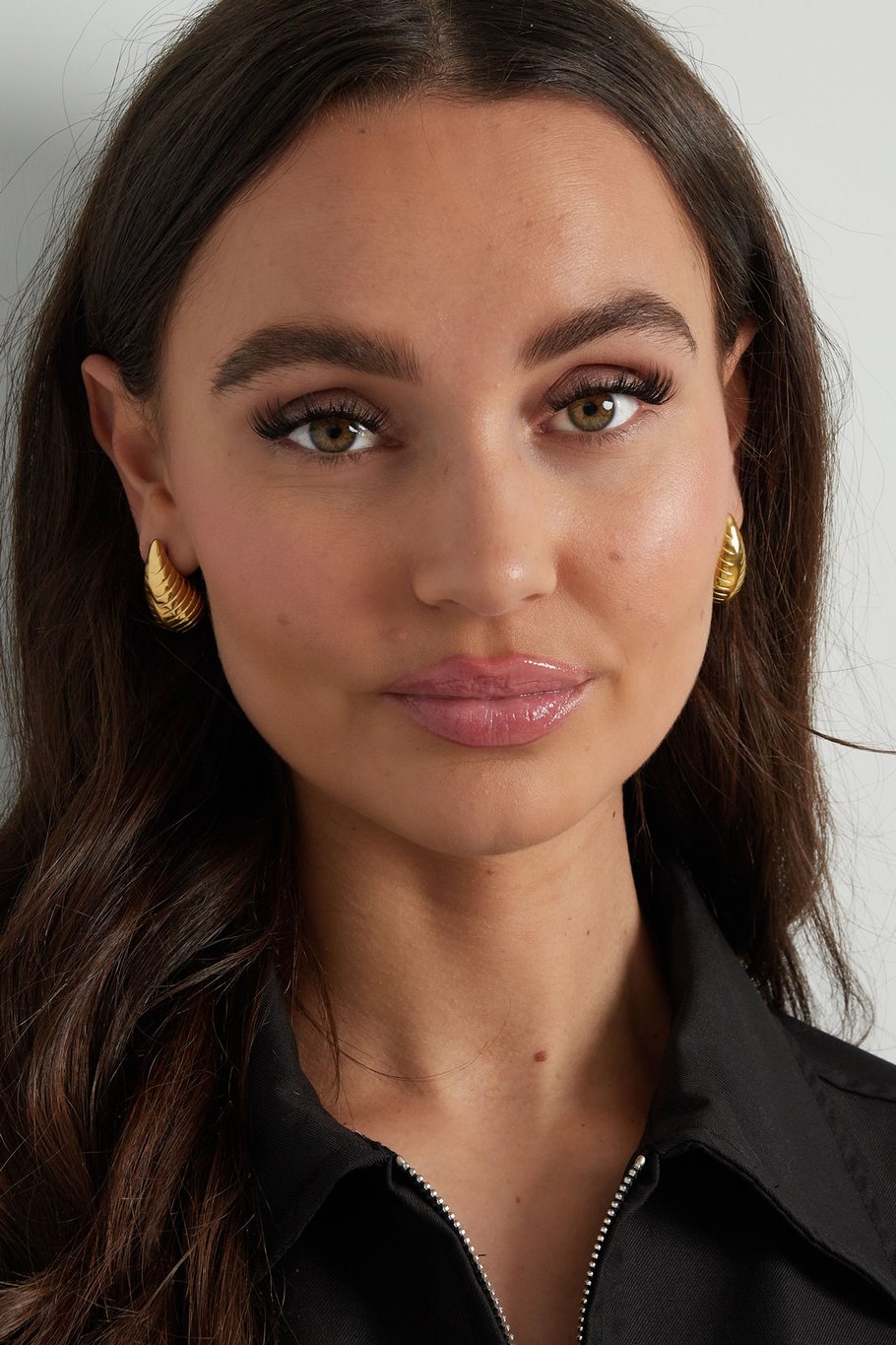 drop earrings with structure large Picture4