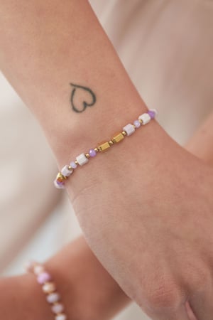 Bracelet vivid vibes - pink Gold color h5 Picture2