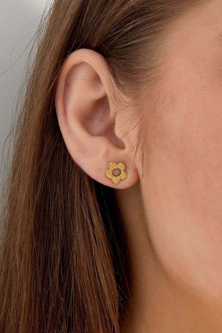 oor studs lentese bloem Afbeelding3