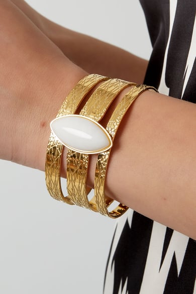 Bracciale sereno bohémien - Colore oro h5 Immagine2