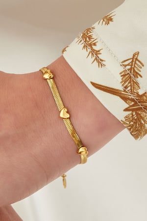 Bracelet triple the love - Gold color h5 Picture3