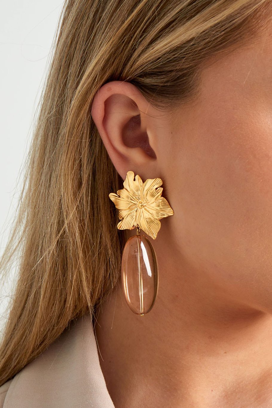 Ohrringe makellose Blume - Roségold Bild3