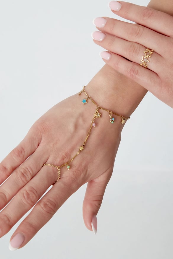bracciale estivo sabbia - colore oro 2