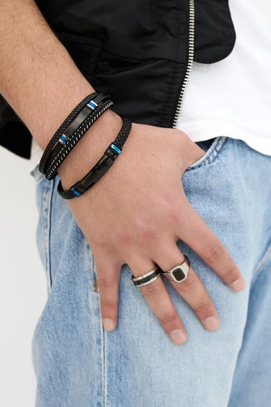Cool braided men's bracelet  h5 Picture4