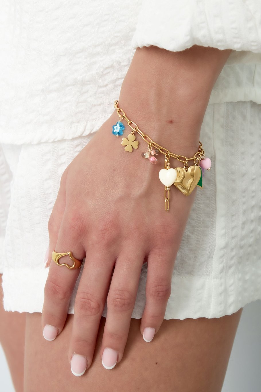 charm bracelet colored charms Picture2