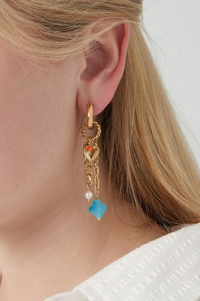 earrings blue clover h5 Picture3