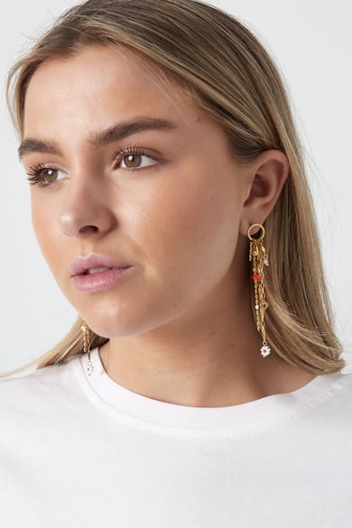 Earrings mistic muse - pink Gold color h5 Picture2