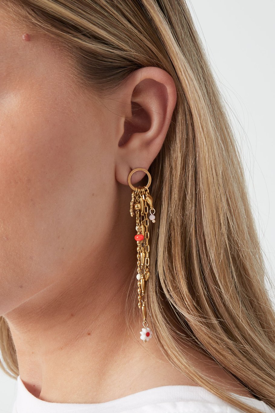 Earrings mistic muse - pink Gold color Picture3