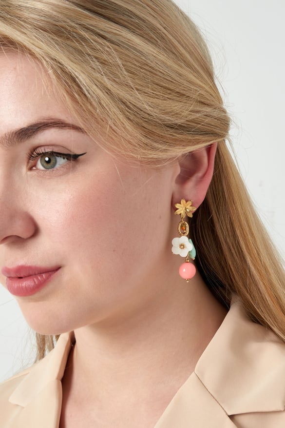 earrings floral fusion