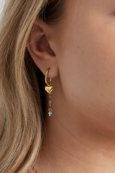 Ohrringe „Forever Love“ – Rosa/Goldfarbe  h5 Bild3