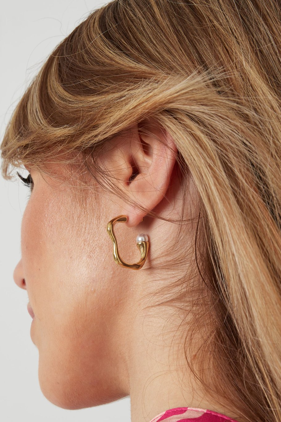 asymmetrical pearl earrings Picture3