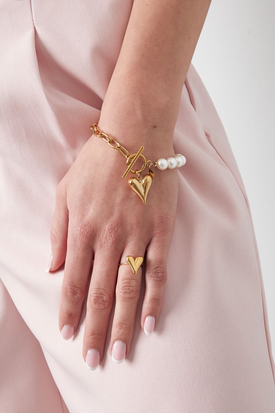 Pulsera doble amor - Color dorado Imagen2