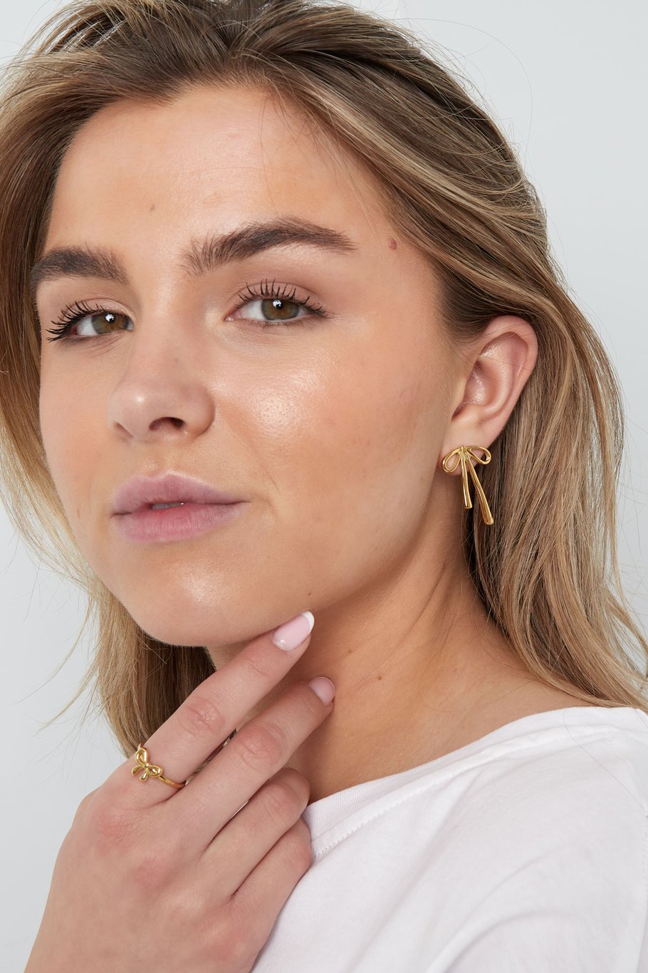ear studs hanging bow Picture4