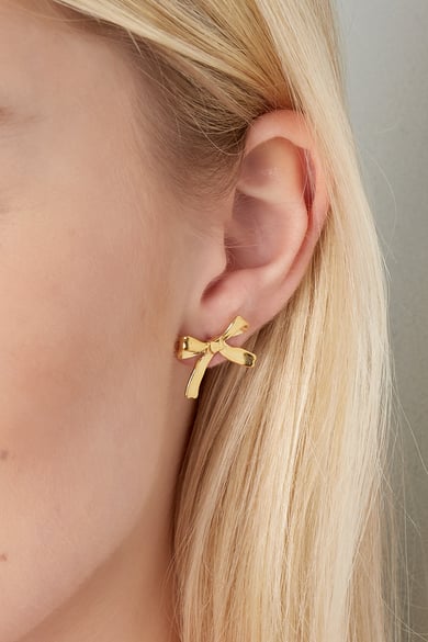 Pendientes deben tener lazo - Color dorado h5 Imagen3