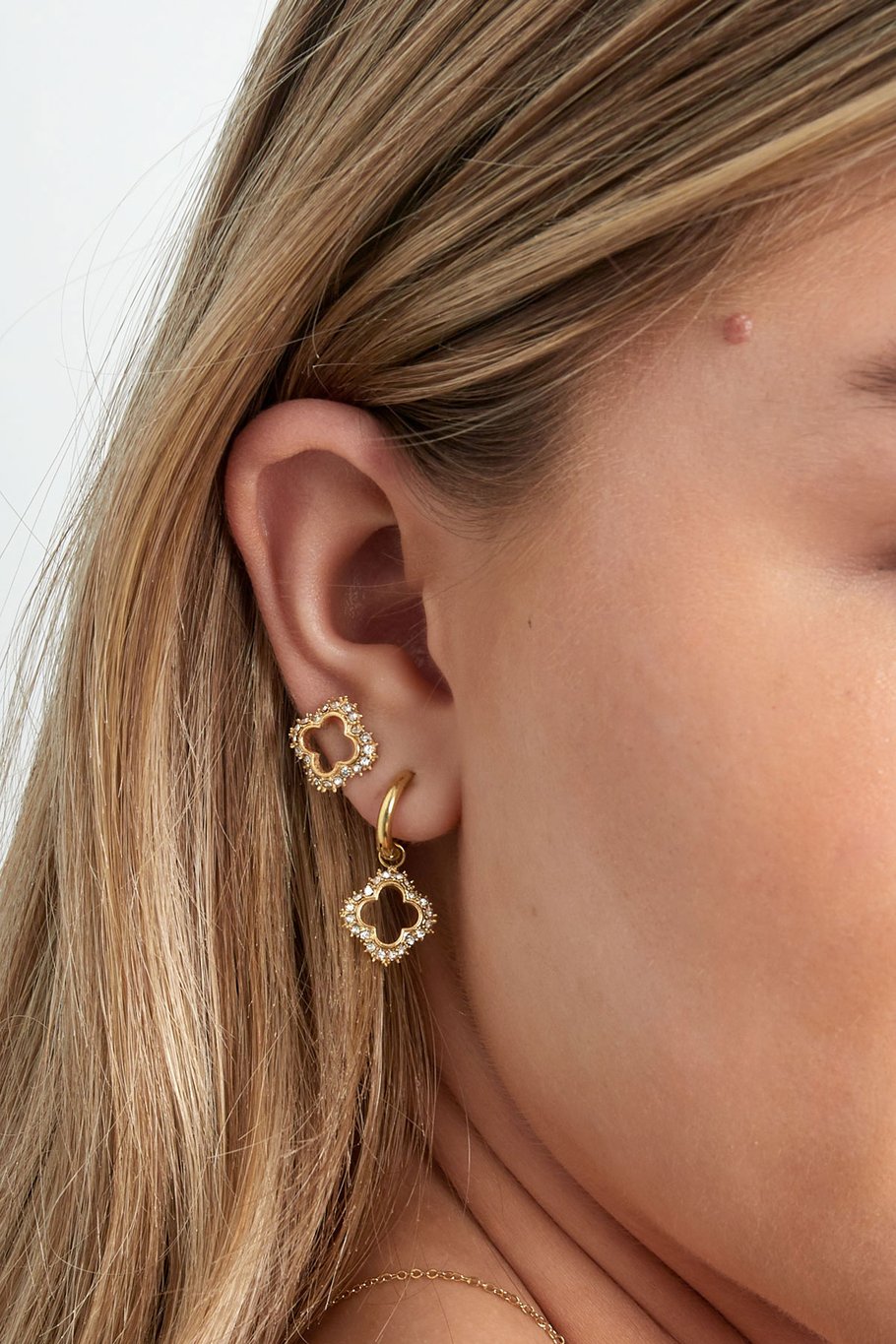 lucky diamond charm earrings Picture3