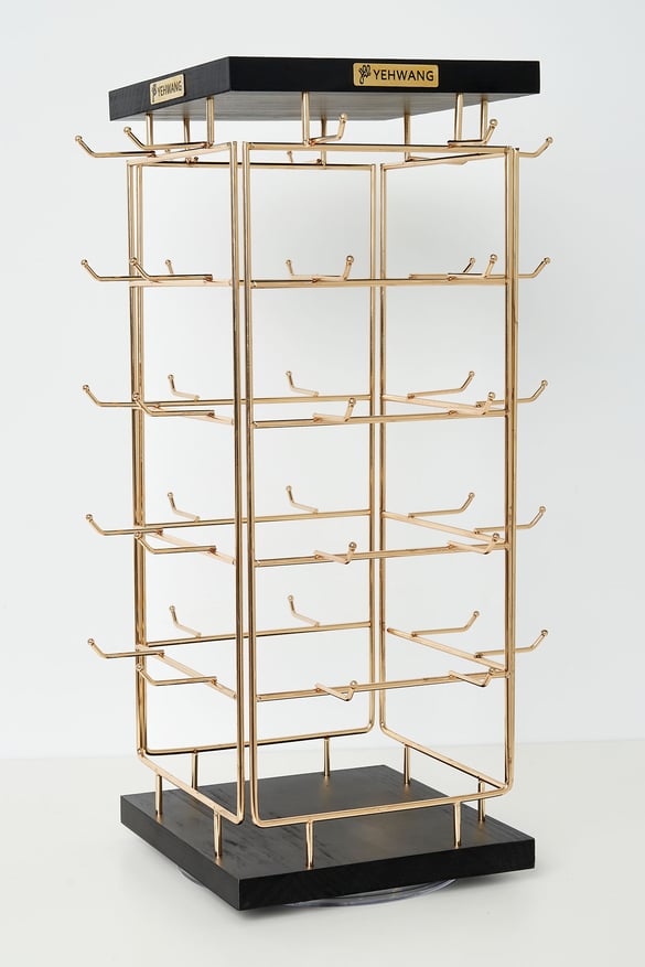 Display for bracelets - black Gold color