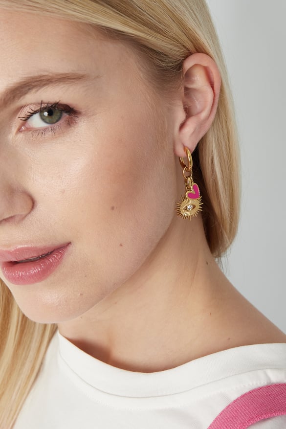 Boucles d'oreilles oeil à bientôt - doré 2