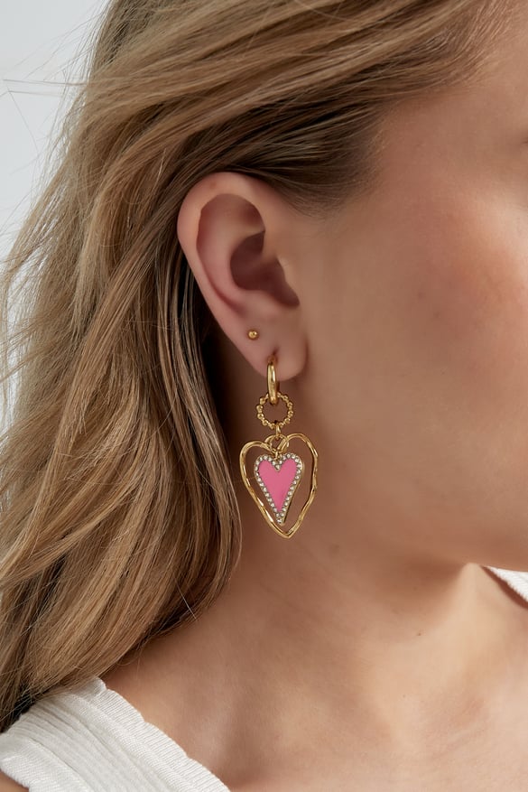 Earrings lovers madhouse - purple