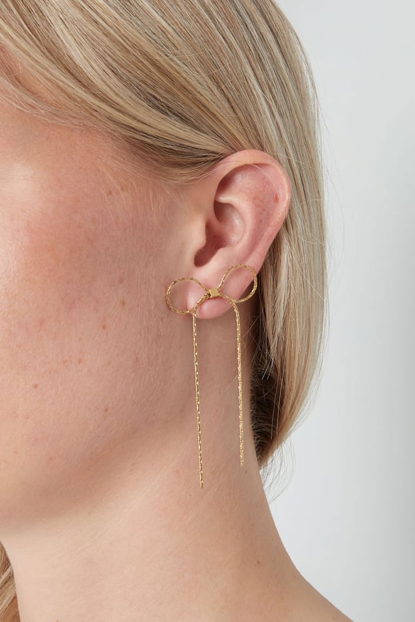 Boucles d'oreilles Beautiful Bows - doré