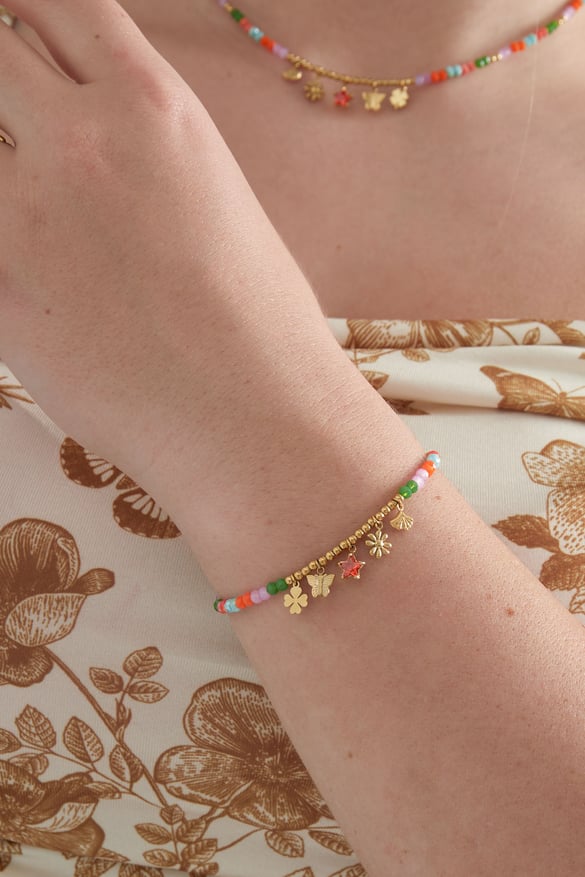 Colorful bracelet nature neutral - multi 2