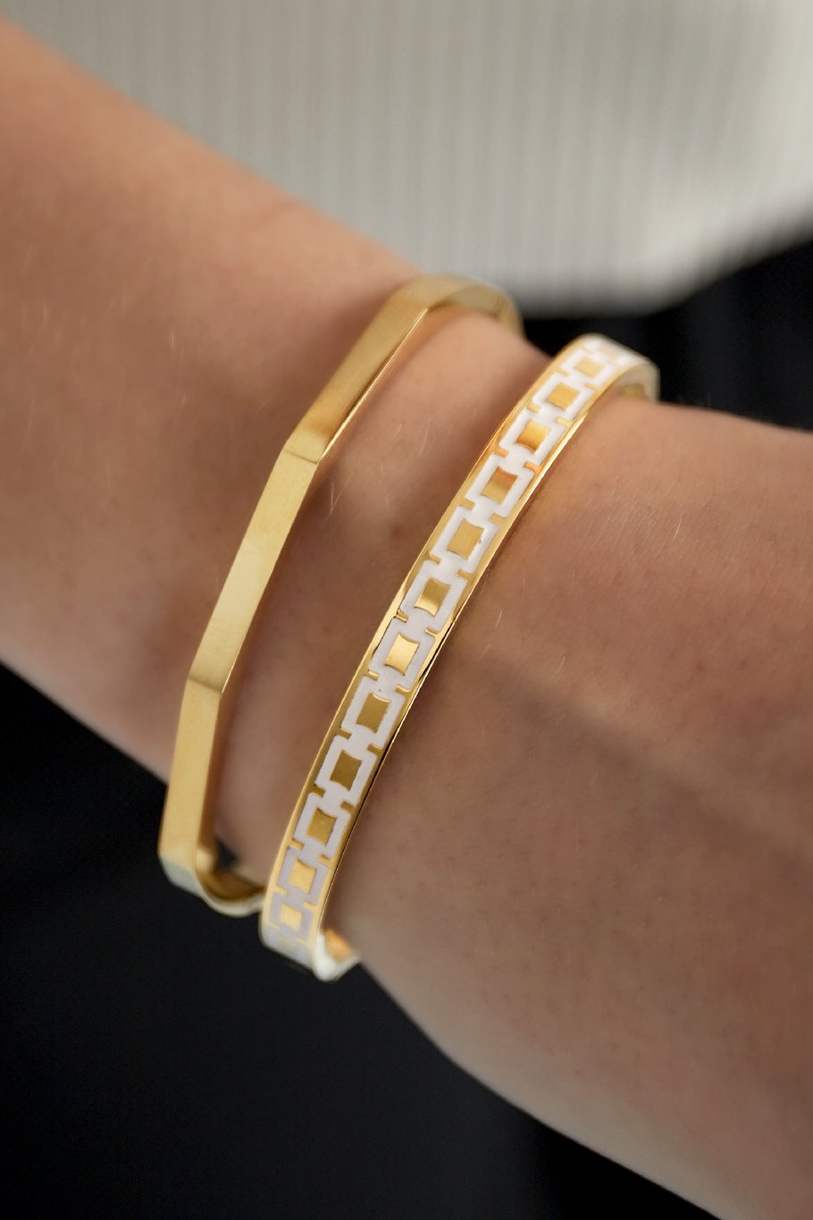 Sklavenarmband mit Aufdruck - blassrosa  Bild2